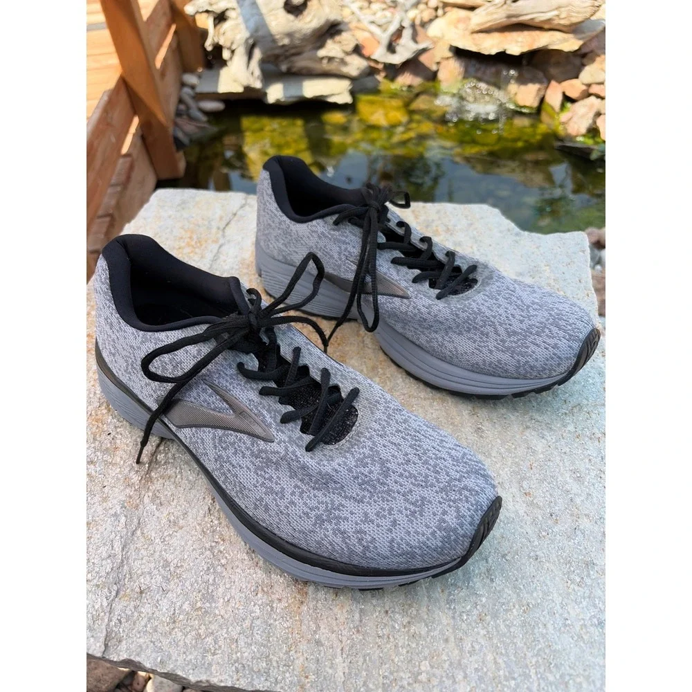 Brooks Anthem 2 Mens Running Shoes Grey Heather Knit Low Top 1103041D043 11.5